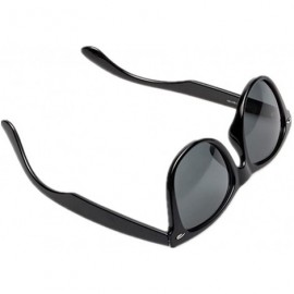 Goggle Classic 80's Vintage Style Design Polarized Sunglasses - Black - CQ12DZL49L3 $11.66