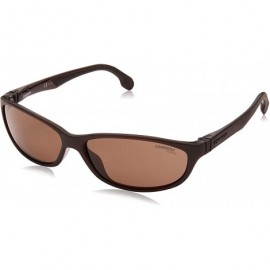 Sport sunglasses (5052-S 4INSP) Matt Brown - Dark Brown - Brown grey black polarised lenses - C918Z3ZH5ZS $44.65