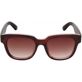 Wayfarer Designer Oversized vintage classic Women Men Sunglasses Glasses 1212 - Brown - CC12EJJFYOB $27.69