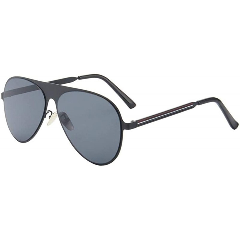 Rimless Metal Retro One-Piece Sunglasses Men And Women Big Box Sunglasses - CI18X6ML4HM $33.87