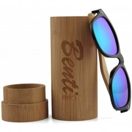 Wayfarer 100% Bamboo Wayfarer Polarized UV Protected Unisex Sunglasses Sand Bamboo Collection - Classics - CX185UXEOYQ $32.36