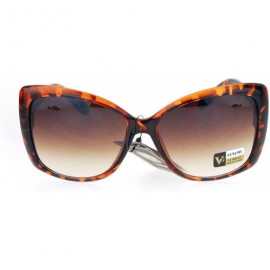 Butterfly Square Butterfly Oversized Frame Sunglasses Womens Eyewear UV 400 - Tortoise - CU186CQCM3Z $12.53