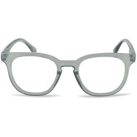 Oval Semi Oversized Reading Readers Strength - Acrylic Grey - C1196MUZ7LL $13.06