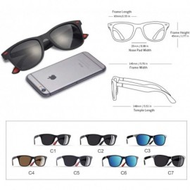 Rimless Polarized Sunglasses Men Women Driving Square Style Sun Male Goggle - C2matte Black - CI194O9UYQU $27.45