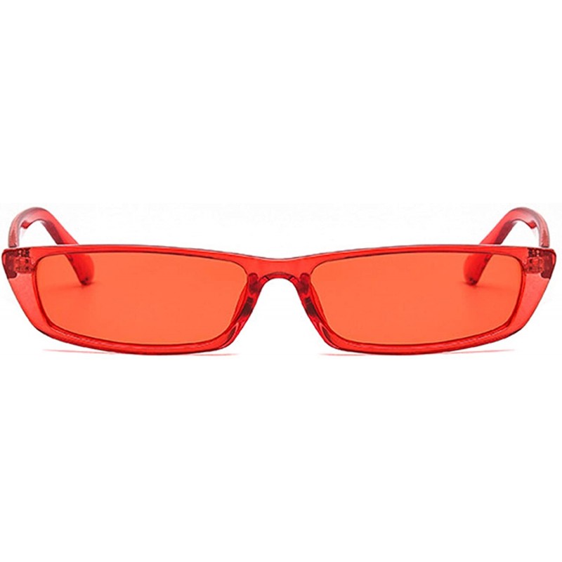 Rectangular Polarized Sunglasses Rectangle Protection Activities - Red - C518TOI93D5 $12.91