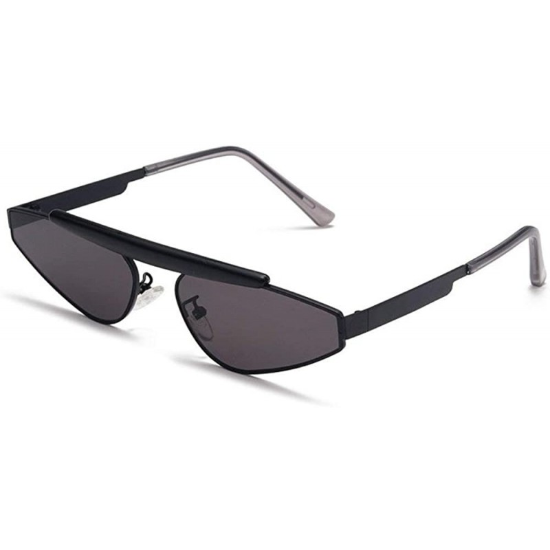 Square Sunglasses Luxury Glasses Eyewear Shades - Black - CM18TCN6ADX $15.50