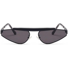 Square Sunglasses Luxury Glasses Eyewear Shades - Black - CM18TCN6ADX $15.50