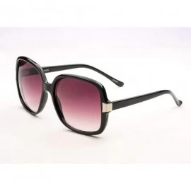 Oversized Women Cat Eye Oversized Sunglasses P3029 - Black Gradient Smoke - CO18ORYQSK8 $10.86