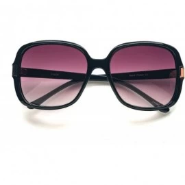 Oversized Women Cat Eye Oversized Sunglasses P3029 - Black Gradient Smoke - CO18ORYQSK8 $10.86