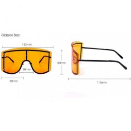 Goggle Big Frame Personality Sunglasses Windproof Sunglasses Colorful Frame Goggles - 7 - CU190EWCH2R $34.95