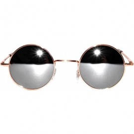 Round 20 Pieces Wholesale Lot Round Circle Small Sunglasses Retro Colored lens mixed colors - 45_gold_silver_mirror - C518C9Y...