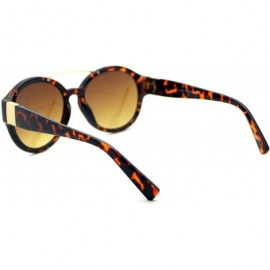 Oversized Womens Sunglasses Oversized Round Retro Hipster Fashion Shades - Tortoise - CH129TSQK8L $9.40