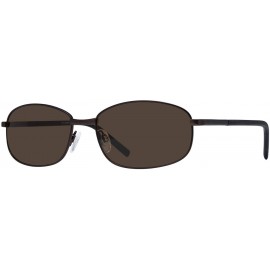 Rectangular Buzz Men's Sunglasses (Matte Brown/Brown) - C518XIUZO3Z $38.30