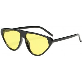 Square Fashion Irregular Shape Sunglasses Eyewear Retro Unisex Make Small Face Sunglasses (C) - C - CZ18R3XMC3S $11.65