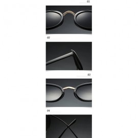 Oval Eyewear Oval Retro Vintage Sunglasses Clout Goggles Fashion Shades - C5 - CI1807D38NS $7.56