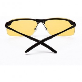 Goggle New Unisex Arrival Men Car Drivers Night Vision Goggles Anti Glare Sunglasses Yellow - C618O3SKM74 $10.39