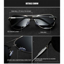 Oval Men Women Polarized Sunglasses Punk Alloy Frame Sun Glasses Driving Glasses Shades Male 70018 - Blue Blue - CT18X4IK6XS ...