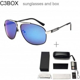 Aviator Polarized Sunglasses Man Cool Sun Glasses Men UV400 Y9754 C1BOX - Y9754 C3box - C018XNHCI2Z $15.44