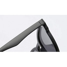 Aviator Fashion Unisex Sunglasses Integrated Windproof Goggle UV 400 Protection HD Lenses with Case - Grey - CL18LDD3IHA $12.87