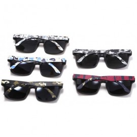 Oval Eye-Catching Function Polarized Sunglasses for Men Matte Black Frame Fit Skull Zipper Case C6 - CK194OOIZ4X $22.75