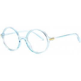 Rimless Blue Light Blocking Glasses Square Nerd Eyeglasses Frame Anti Blue Ray Glasses - Blue - CH193XI34X4 $8.57