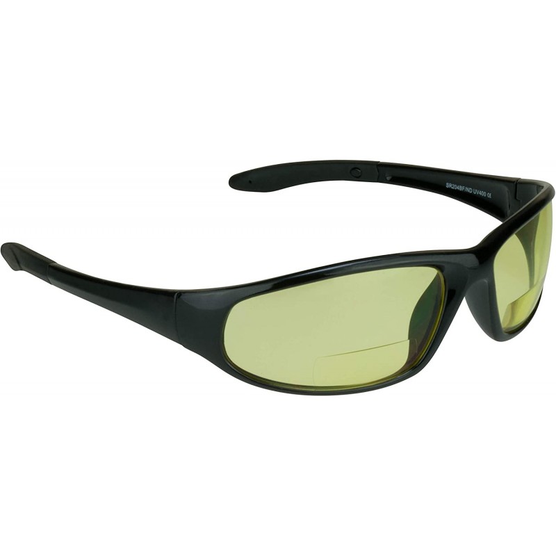 Sport Yellow Bifocal Safety Glasses z87 for Men and Women for Night Driving and Riding - Yellow - CR119ZHTFAV $19.60