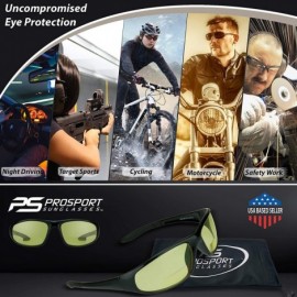 Sport Yellow Bifocal Safety Glasses z87 for Men and Women for Night Driving and Riding - Yellow - CR119ZHTFAV $19.60