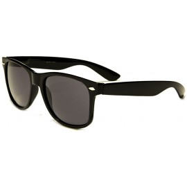 Wayfarer Oversized Sunglasses Super Lens Thick Rim Frame - Black - C812MAQMEH5 $7.57