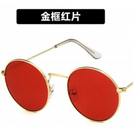 Oversized Fashion Classic Retro Round Sunglasses Women Mirror Sun Glasses Vintage Luxury Female Shades UV400 - 2 - C5198ZWYGE...