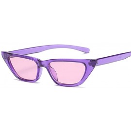 Cat Eye Fashion Cat Eye Sunglasses Women Brand Designer Luxury Retro Cateye Female Red - Pink - CE18Y6T4MOQ $12.10