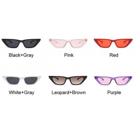 Cat Eye Fashion Cat Eye Sunglasses Women Brand Designer Luxury Retro Cateye Female Red - Pink - CE18Y6T4MOQ $12.10