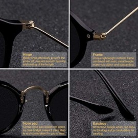 Round Round Sunglasses Coating Retro Men Women Sunglasses Vintage Mirrored Glasses Womens Sunglasses - CA19890Q00W $31.10