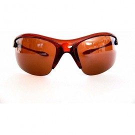 Sport New Promotional Wrap-Around Action Sports Sunglasses - Brown - CG11E73VM69 $9.24