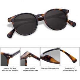 Round Small Round Classic Polarized Sunglasses for Women Men Vintage Style UV400 Lens MAY SJ2113 - CO198OM698Q $11.46