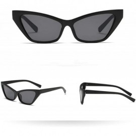 Rimless Women Man Vintage Cat Eye Irregular Shape Sunglasses Unisex Fashion Retro Eyewear - A - CK18TKUQ8IT $7.36