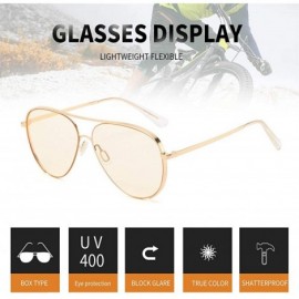 Aviator Aviator Sunglasses HD Nylon Lens Men's and Women's UV Protection Sunglasses Color film sunglasses sunglasses - CV194H...