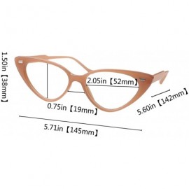 Cat Eye Womens 4 Pairs Mixed Colors Cute Small Cat Eye Reading Glasses - 4 Pairs Mixed Colors - C9192ELAKSS $15.61