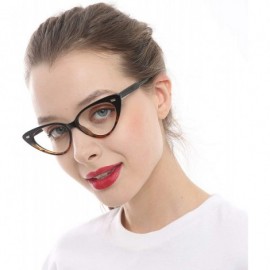 Cat Eye Womens 4 Pairs Mixed Colors Cute Small Cat Eye Reading Glasses - 4 Pairs Mixed Colors - C9192ELAKSS $15.61