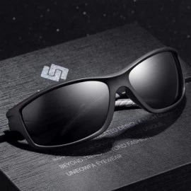 Sport Sport Polarized Sunglasses for Men Women - C1 Black Frame / Grey Lens - CH18UHUEOMZ $12.34