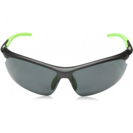 Semi-rimless Slant Polarized Sunglasses - Matte Smoke - CX18759AH0K $30.10