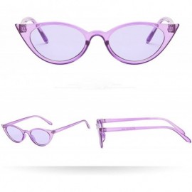 Goggle Women Man Vintage Cat Eye Irregular Shape Sunglasses-Eyewear Retro Unisex - F - CS18Q3ZG9SS $9.44