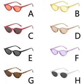 Goggle Women Man Vintage Cat Eye Irregular Shape Sunglasses-Eyewear Retro Unisex - F - CS18Q3ZG9SS $9.44