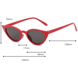 Goggle Women Man Vintage Cat Eye Irregular Shape Sunglasses-Eyewear Retro Unisex - F - CS18Q3ZG9SS $9.44