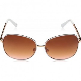 Oval Women's U543 Oval Sunglasses - 61 mm - Rose Gold/White - CG1296VOZEH $23.49