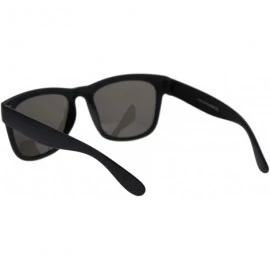 Square Polarized Lens Sunglasses Light Weight Square Frame Unisex Shades UV 400 - Matte Black - CF18X4ZAHO3 $9.14