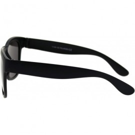 Square Polarized Lens Sunglasses Light Weight Square Frame Unisex Shades UV 400 - Matte Black - CF18X4ZAHO3 $9.14