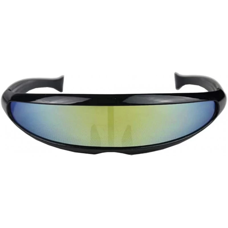 Goggle Unisex Fashion Eyewear Unique Sunglasses Uni-lens Retro Glasses - Multicolor a - C7197CKOC3S $9.05