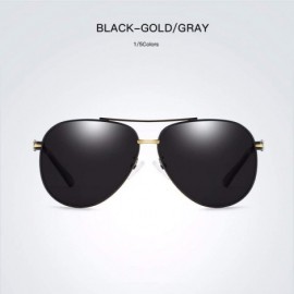 Aviator Polarizing sunglasses Polarizing glasses for male drivers of automobiles - B - CU18QO3WG0R $42.44