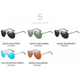 Aviator Polarizing sunglasses Polarizing glasses for male drivers of automobiles - B - CU18QO3WG0R $42.44