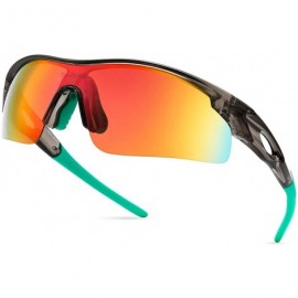 Goggle Men Sports Sunglasses Polarized for Baseball Fishing Cycling Flexible TR90 Frame Sun Glasses Women - CV18ZH2E39Y $25.93